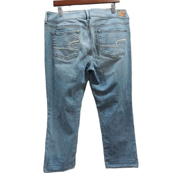 American eagle women's 12 artist crop jeans - Picture 4 of 5